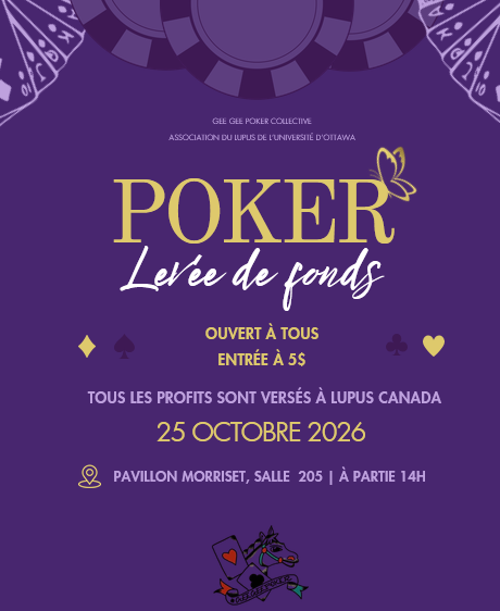 French Poker Fundraiser event poster